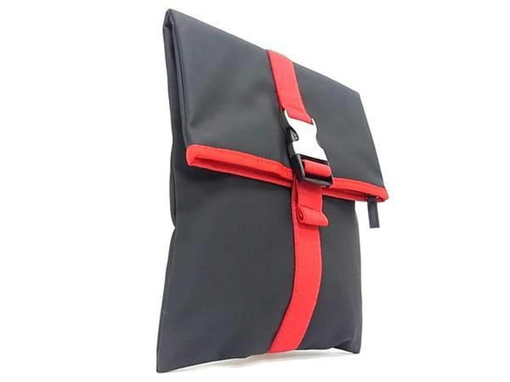 Prada Red Luna Leather Bag Rossa Clutch Clutch Shoulder Black